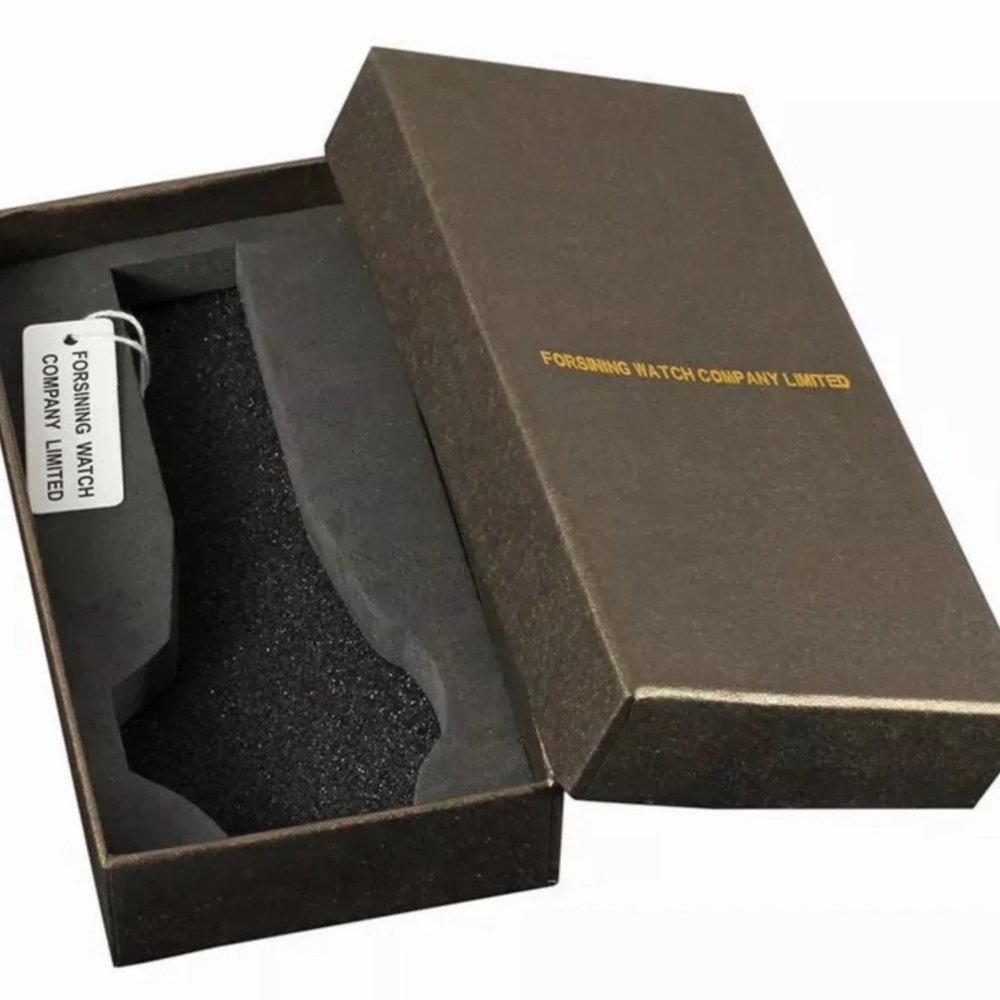 Womens Automatic Transparent Skeleton Luxury Leat… - image 6